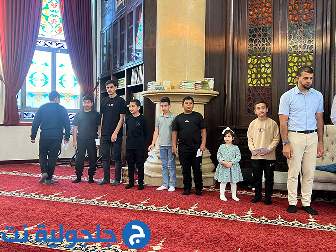 حفل تكريم المشاركين في المسابقة الرمضانية القرانية في جلجولية 